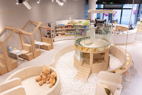 Dream Playroom Luxe, Soft Play Cafe Ideas, Soft Play Cafe, Cafe Playhouse, Kids Cafe Ideas, Play Cafe Ideas, Kids Cafe Interior, Inside Playground, Child Care Center Design