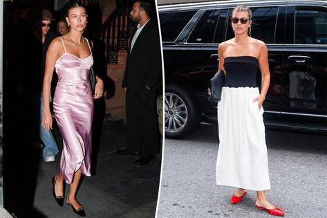 Ballet flats are celebs' new It shoes — but do they destroy your feet? Hailey Bieber Ballet Flats, It Shoes, Chanel Slingback, Foot Injury, Red Flats, Image Model, Calf Muscles, Foot Health, Katie Holmes