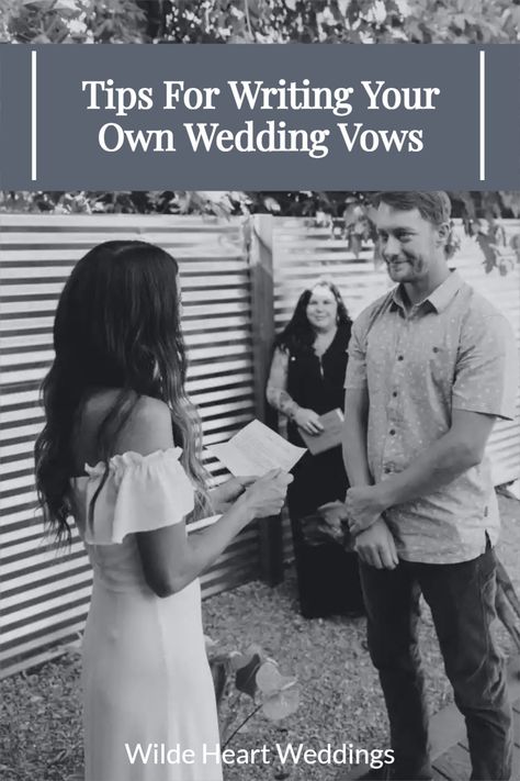 Unique Vows, Writing Your Own Wedding Vows, Writing Vows, Writing Your Own Vows, Tips For Couples, You Are My Rock, Tips For Writing, Spelling And Grammar, Heart Wedding