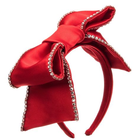 Hair Accessories For Kids, Angel Accessories, Kids Hairband, Fascinator Hats Diy, Designer Hair Accessories, Diy Hair Accessories Ribbon, Kids Designer Clothes, Jeweled Headband, Red Accessories