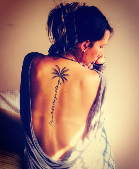 Palm tattoo Palm Tree Tattoo Back, Simple Tree Tattoo, Tree Of Life Meaning, Palm Tattoo, Tree Tattoo Back, Tattoo Tree, Life Meaning, Pine Tree Tattoo, Tattoo Back