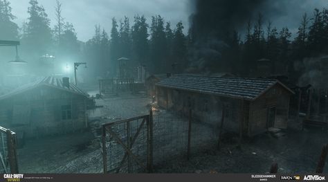 Camp Concept Art, Labor Camp, Set Dressing, Stage Background, Environment Art, Camping Art, Environmental Art, Call Of Duty, Art Director