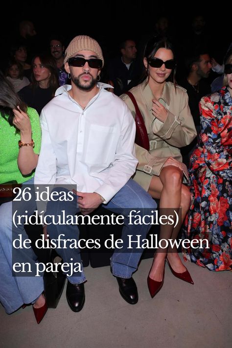 De Bad Bunny y Kendall Jenner a Justin y Hailey Bieber, en el link te damos ideas originales y sencillas para hacer un disfraz con lo que ya tienes en tu armario Bobby Riggs, Halloween Parejas, Big Little Lies, Billie Jean King, Bunny Costume, Travis Kelce, Ben Affleck, Bad Bunny, Megan Fox