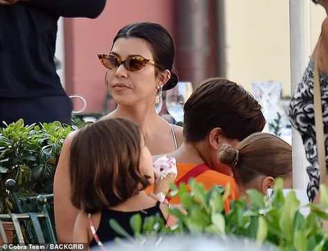 Family holiday: Kourtney has been enjoyed a lovely trip travelling around Italy with her family Portofino Italy, The Kardashians, Keeping Up With The Kardashians, Kourtney Kardashian, Family Holiday, Travel Around, Couple Photos, Italy