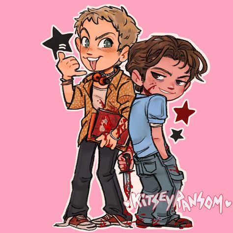 Billy And Stu Fanart, Stu Macher Fanart, Stu Macher Scream, Billy Loomis Stu Macher, Billy Loomis X Stu Macher, Scream Film, Stu Macher, Scream 1, Billy Loomis