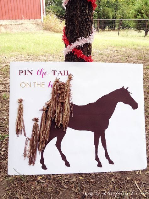 Horse Party by A Blissful Nest 049 Laurens Horse Party   Activities Kids Kentucky Derby Party, Horse Party Ideas For Girls Diy, Horse Theme Birthday Party, Horse Party Decorations, Ranch Party, Wild West Games, Country Prom, Horse Birthday Party, Horse Themed Party