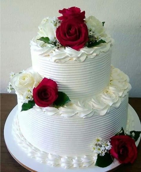 2tier Wedding Cake Design, Wedding Cake Designs Simple 2 Tier, 2tier Wedding Cake, 2 Tier Wedding Cakes Simple Elegant, 2 Tier Cake Designs, Happy Birthday Nice, 2 Tier Wedding Cake, Nice Cake, Cake Decorating Flowers