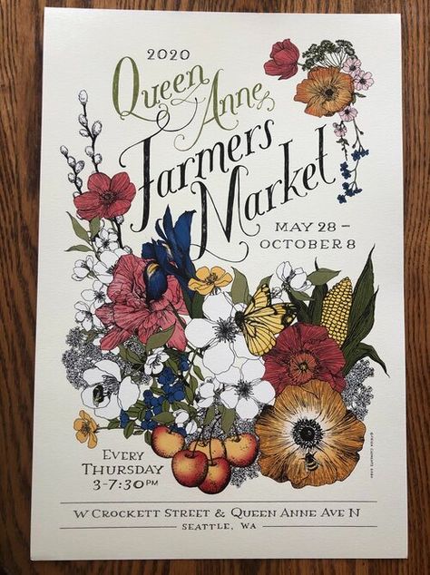 Makers Market Poster, Farmers Market Illustration, Farmers Market Graphic Design, Farmers Market Art, Farmers Market Poster, Vintage Flower Market Poster, Vintage Farmers Market Poster, Vintage Farmers Market Signs, Master Study