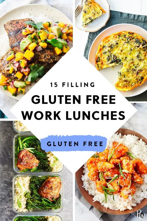 Lunches To Bring To Work, Gluten Free Lunches, Gluten Free Meal Prep, Gluten Free Recipes For Lunch, Gluten Free Meal Plan, Pain Sans Gluten, Gluten Free Lunch, Recipes For Lunch, Work Lunches