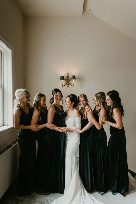 Bridesmaid Dresses Velvet, Navy Velvet Bridesmaid Dress, Navy Blue Velvet Bridesmaid Dresses, Royal Blue Velvet Bridesmaid Dresses, Navy Blue Velvet Bridesmaids, Dark Blue Velvet Dress Bridesmaid, Black Bridesmaid Dresses Winter, Black Bridesmaid Dress Winter, Slate Blue Velvet Bridesmaid Dress