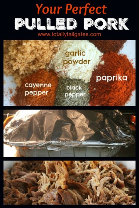 Pulled Pork | Totally Tailgates Pulled Pork Ideas, Party Food For A Crowd, Meat For A Crowd, Pork Ideas, Perfect Pulled Pork, Best Barbecue Sauce, Pumpkin Spice Muffins, Barbecue Restaurant, Bbq Restaurant