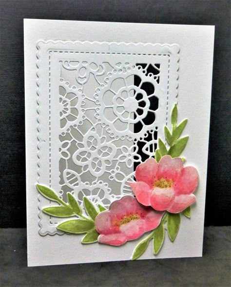 Papertrey Ink Cards, Elegant Cards, Embossed Cards, Beautiful Handmade Cards, Fancy Fold Cards, Birthday Cards Diy, Stamping Up Cards, May Flowers, Pretty Cards