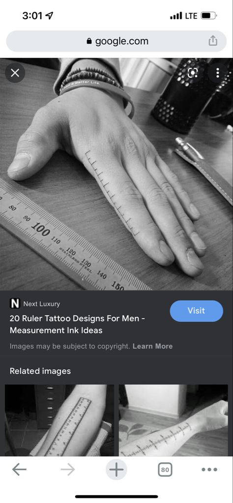 Ruler Tattoo, Tattoo Designs Men, Body Art Tattoos, Ruler, Art Tattoo, Body Art, Tattoo Ideas, Tattoo Designs, Tattoos