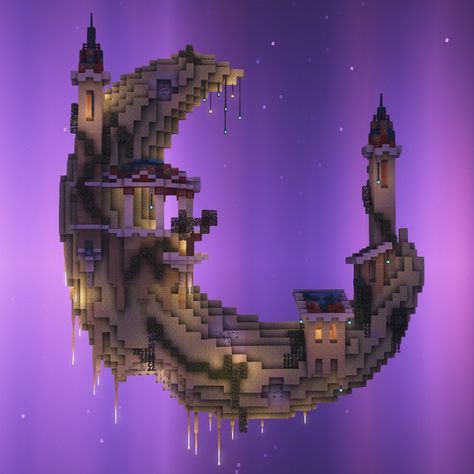 Minecraft Sky Builds, Minecraft Shed Ideas, Minecraft Sky Base, Minecraft Magical Builds, Minecraft Houses Ideas, Minecraft Space, Minecraft Id, Minecraft Temple, Elven Kingdom