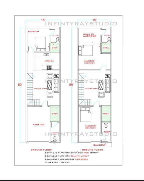 ���👉👉👉Download plan pdf format ✅✅✅ click read it or visit #15x50houseplan #15by50homeplans #gharkanaksha #infintyraystudioplans #housemap Sustainable Drawing, 3bhk House Plan, Narrow Building, Smart House Plans, 2bhk House Plan, Structural Drawing, Free House Plans, Closet Layout, Interior Design Work