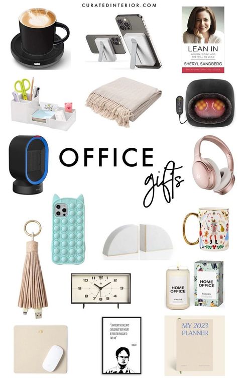 These are the best office themed gifts for your colleagues to give any time of the year! #giftideas #gifts Best Office Gifts, Overall Aesthetic, Themed Gifts, Gift Accessories, Office Gifts, Decorative Objects, Time Of The Year, The Space, Personal Touch