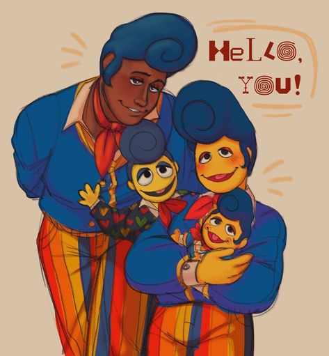 eechytooru on Tumblr❗- #eechytooru #WelcomeHome #WallyDarling Peter Yb, Wally Aus, Welcome Home Posters, Welcome Home Images, Silly Puppets, Clown Illustration, Wally Darling, Hello Neighbor, Fell Asleep