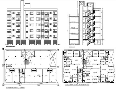 Sectional Drawing, Shop And House Combo Plans, Terrace Plan, Floor Leveling, Autocad Floor Plan, Plan Apartment, Plan Elevation, Drawing Details, Building Layout