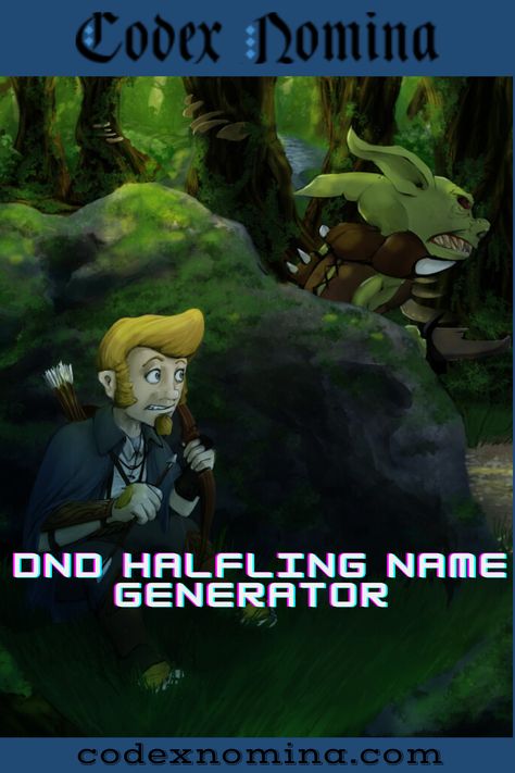 Dungeons & Dragons Halfling Name Generator & Guide Dnd Halfling, Character Name Generator, Full Names, Name Suggestions, Name Generator, Character Names, Generators, Dungeons And Dragons, Human