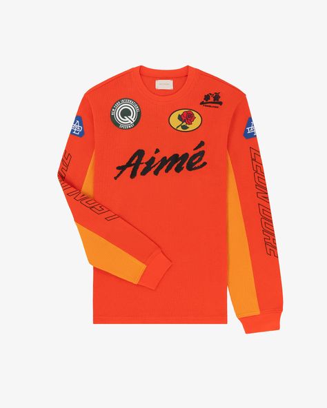 Graphic Clothes, Blazer Outfits Men, High Contrast Images, Leon Dore, Design Jersey, Orange Tees, Aime Leon Dore, Polo Sweatshirt, Orange Design