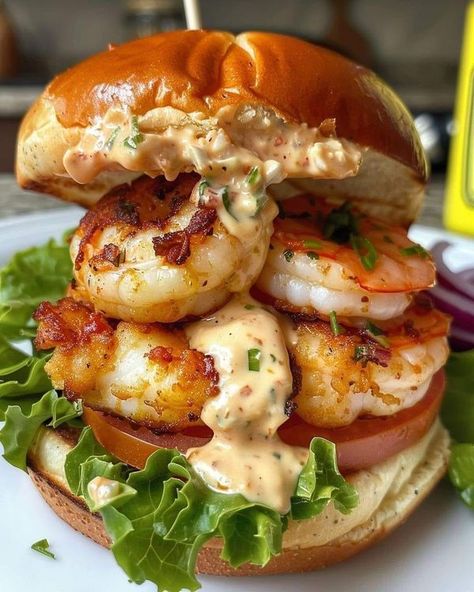 Stanley Tucci Recipes 🍝🍛🌭🍕 | Shrimp Burgers | Facebook Stanley Tucci Recipes, Tucci Recipes, Shrimp Patties, Shrimp Burgers, Marion Grasby, Shrimp Burger, Recipes Shrimp, Stanley Tucci, Meat Salad