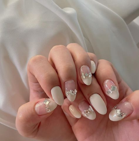 Korean Nail Ideas, Nail Ideas Korean, Nail Designs Korean, Short Korean Nails, Korean Nail Art Aesthetic, Design Nails 2023, Nails 2023 Trends Summer, Korean Jelly Nails, Summer Nails Long