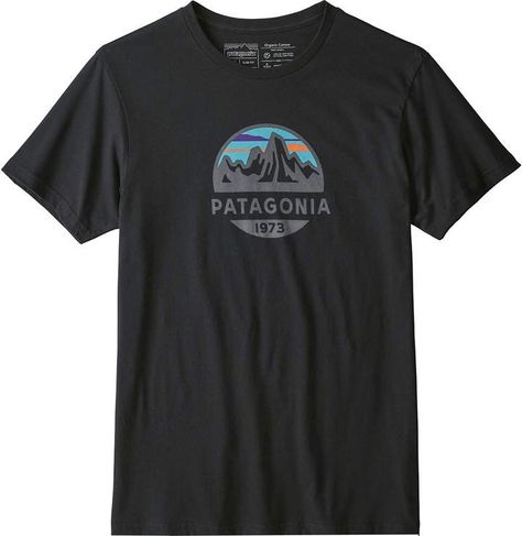 Patagonia Fitz Roy Scope Organic T-Shirt - Men's Patagonia Tshirt, Patagonia Shirts, Text Tee, Great T Shirts, One By One, T Shirt Men, Apparel Design, Shopping Trip, Clothing Company