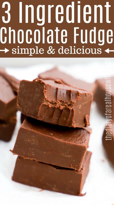 3 Ingredient Fudge Recipe, Nutella Cookie, Fudge Dessert, Easy Chocolate Fudge, Homemade Fudge Recipes, Microwave Fudge, Coconut Dessert, Oreo Fudge, Fudge Recipes Chocolate