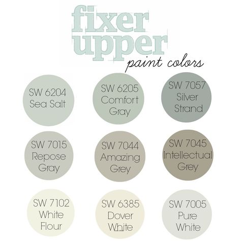 Sherwin Williams Paint Fixer Upper Paint Colors, Intellectual Gray, Repose Gray, Farmhouse Paint Colors, Farmhouse Paint, Magnolia Market, Fixer Upper Style, Sherwin Williams Paint Colors, Web Images