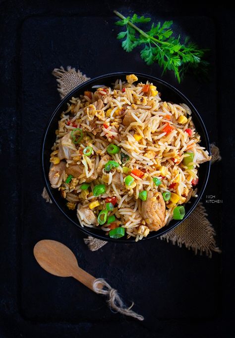 Indian Fried Rice, Teriyaki Fried Rice, Fried Rice Video, Eggs And Vegetables, Rice Video, Delicious Family Dinners, Asian Rice, Food Doodles, Dinner Prep