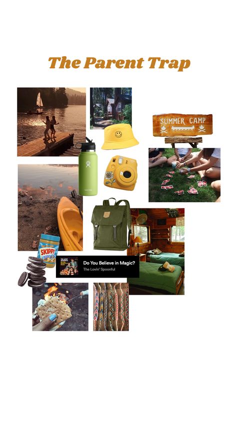 Oreos & peanut butter, camping, & secret handshakes. Sound like you? Here's the perfect mood board for your Parent Trap inspired summer. The Parent Trap Aesthetic, Parent Trap Aesthetic, Parent Trap Camp, Trap Aesthetic, Summer Mood Board, The Parent Trap, Secret Handshake, Peanut Butter Oreo, Magic E