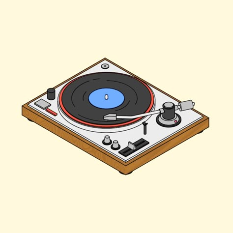 Isometric GIFs (Vintage-Style) on Behance Vinyl Animation, 3d Transition, Aesthetic Sleep, Retro Music Art, Music Gif, Vinyl Cartoon, Retro Games Wallpaper, Cartoon Characters As Humans, Cd Cover Design