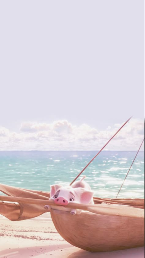 Sea Pig, Disney Moana Art, Moana Disney, Cute Disney Characters, Disney Characters Wallpaper, Wallpaper Iphone Summer, Disney Background, Cute Disney Pictures, Disney Collage