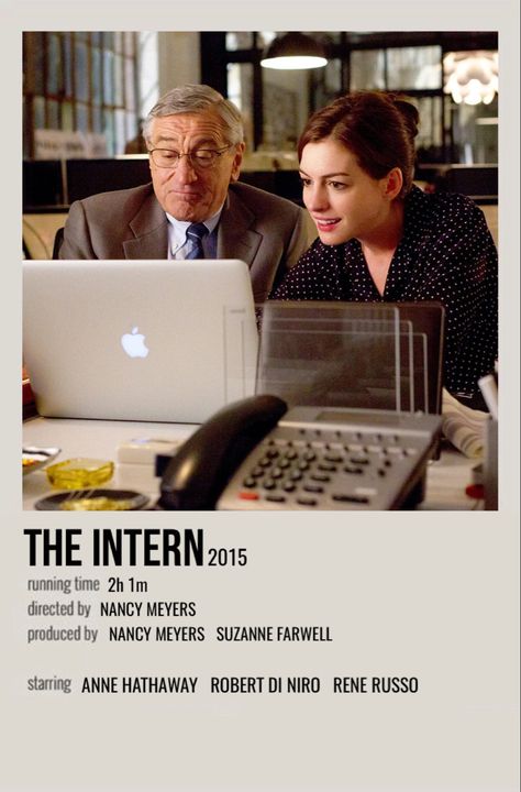 minimal polaroid movie poster for the intern Movie Outfit Ideas, The Intern Movie, Movies Pictures, Romcom Movies, American Movies, Aesthetic Movie, The Intern, Movies To Watch Teenagers, Iconic Movie Posters