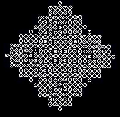 23 - 1 parallel dots (Neer Pulli) Kolam. | வண்ணக் கோலங்கள் Puli Kolam, Flower Wall Decor Diy, Kolam Dots, Indian Rangoli Designs, Pattern Design Drawing, Pulli Kolam, Floor Painting, Sikku Kolam, Simple Rangoli Designs Images