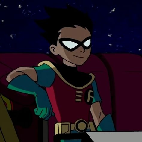 teen titans (Robin) Teen Titans Go Matching Pfp, Robin Gif, Teen Titans Outfits, Robin Olds, Titans Robin, Teen Titans Go Robin, Arte Aries, Robin Starfire, Teen Titans Robin