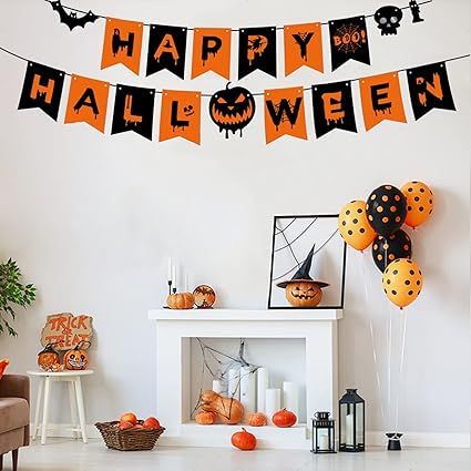 for your house ,class Happy Halloween Banner Decorations, Pumpkin Halloween Bunting Hanging Banner Outdoor Indoor for Halloween Decor Home Office Party Favor Decor Supplies All Hallows' Day Halloween Decorations Indoor Office, Halloween Bunting, Happy Halloween Banner, Halloween Banner, Hanging Banner, Halloween Decorations Indoor, Office Party, Pumpkin Halloween, Outdoor Indoor