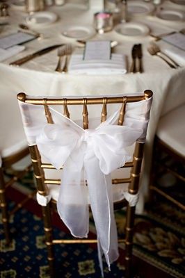 Chair Bows Wedding, Bridal Chair, Wedding Reception Chairs, Preston Bailey, Tiffany Chair, Blue White Weddings, Chair Bows, Bridesmaid Luncheon, Wedding Chair Decorations