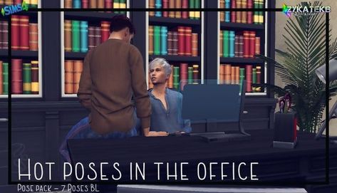 Office Poses, Mods For Sims 4, Sims 4 Animations, The Sims 4 Pose, Pose Sims 4, Poses The Sims 4, Sims 4 Couple Poses, Sims 4 Stories, Sims Stories