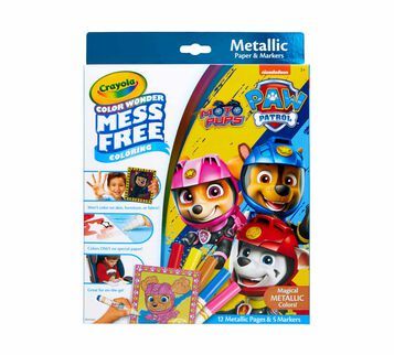 Color Wonder Mess Free Metallic Paw Patrol Coloring Pages & Markers Coloring Set, Disney Pixar Characters, Paw Patrol Characters, Paw Patrol Coloring, Color Wonder, Paw Patrol Coloring Pages, Confidence Kids, Coloring Art, Wonder Book