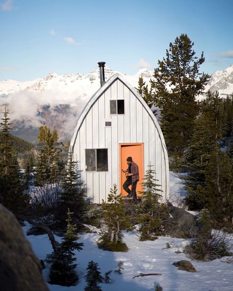 Frame House, Quiet Place, Tiny Cabin, A Frame House, Winter Is Here, Cozy Cabin, A Frame, British Columbia, Bird Houses