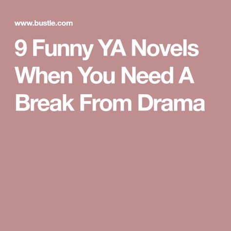 9 Funny YA Novels When You Need A Break From Drama Sarah Dessen, Green Rainbow, Rainbow Rowell, Ya Novels, Need A Break, Laugh Out Loud, Ya Books, John Green, Out Loud