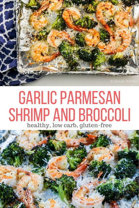 Garlic Parmesan Roasted Shrimp and Broccoli - Slender Kitchen. Works for Gluten Free, Low Carb and Weight Watchers® diets. 313 Calories. Healthy Shrimp Broccoli Recipes, Keto Shrimp And Broccoli, Baked Shrimp And Broccoli, Shrimp And Broccoli Recipes, Weight Watchers Shrimp Recipes, Broccoli Shrimp, Bake Salmon, Parmesan Shrimp, Garlic Parmesan Shrimp