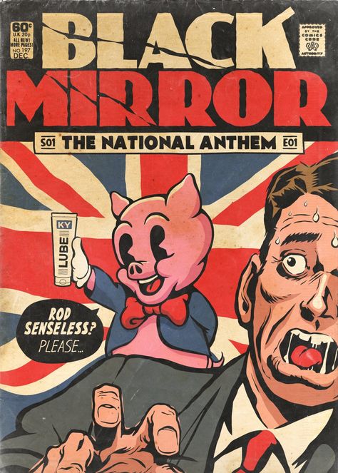 The National Anthem Black Mirror Style Comic, Golden Age Comics, Classic Comic Books, Film Vintage, Comic Cover, Classic Comics, Studio Logo, Comic Book Covers, National Anthem