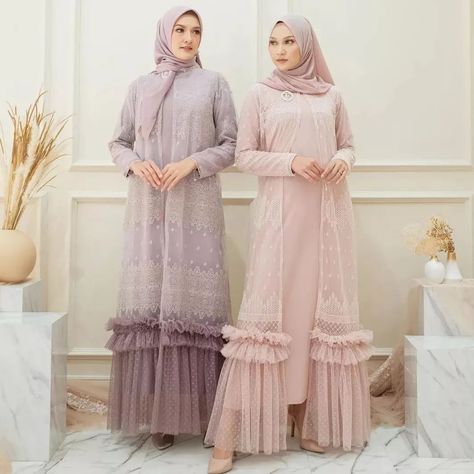 Dress Brokat Modern, Dress Muslim Modern, Baju Kahwin, Model Gamis, Kebaya Dress, Muslimah Dress, Dress Muslim, Mode Abaya, Fashion Muslim