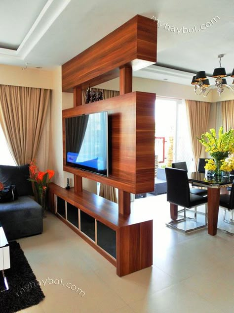 Home Builder Talisay, Cebu Separate Rooms Without Walls, Partition Designs, Living Room Divider, Small House Interior, Tv Unit Designs, Small House Design Exterior, Living Room Tv Unit Designs, Small House Interior Design, Living Room Tv Unit