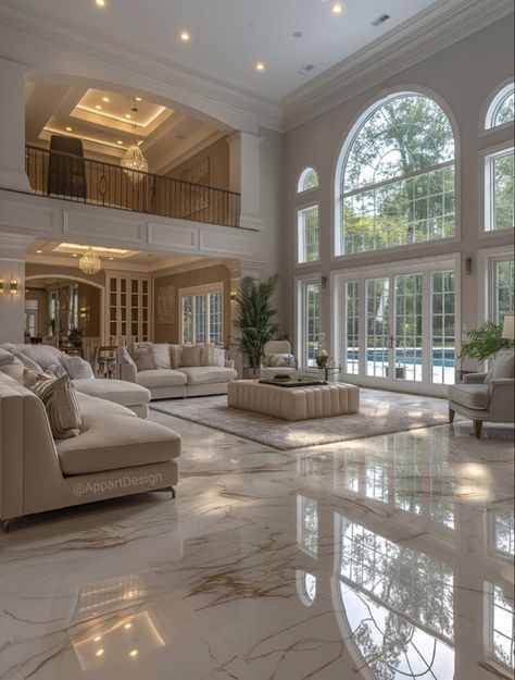 Realm Aesthetic, Luxurious Mansions Interior, Luxurious Mansions, Mansion Living Room, Random Idea, Millionaire Homes, Cool Room Designs, House Interior Design Styles, Dream Life House