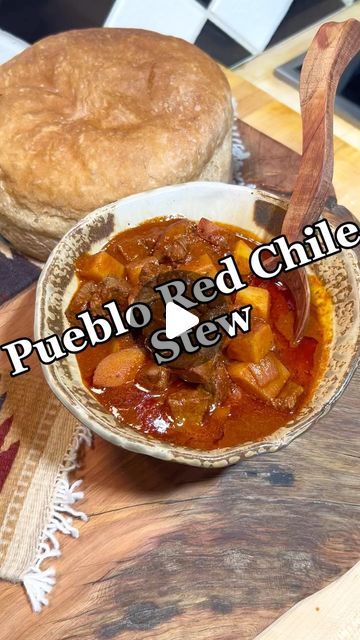 Nite Marquez on Instagram: "Pueblo Red Chile Stew! A version of many stews made in Pueblos in New Mexico! #redchilestew #stew #foodporn #foodstagram #foodphotography #reelsinstagram #reels #instagood #newmexico #newmexicotrue #cheflife #chef #recipes" Red Chili Stew Recipes, Red Chili Stew, Red Stew, Chili Stew, Mexican Sauce, Chile Recipes, Red Chile, Chili Red, Winter Soups