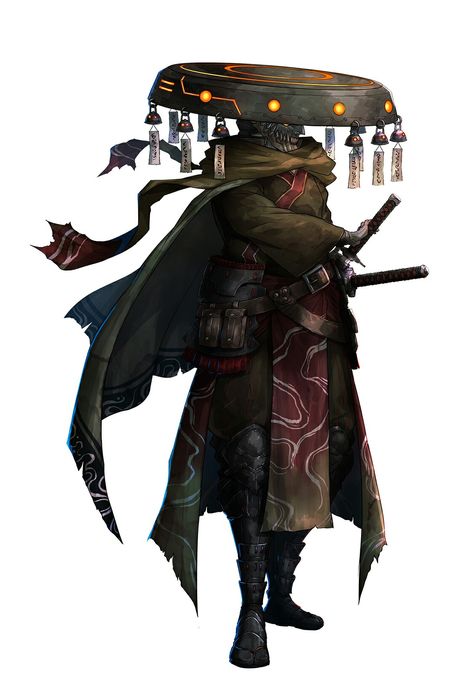 Oni Samurai Character Design, Ronin Character Design, Samurai Concept Art, Samurai Character Design, Evil Samurai, Ronin Art, Space Samurai, Samurai Kimono, Fantasy Samurai