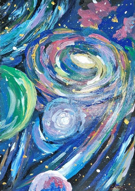 Space Acrylic Painting, Galaxy Painting Acrylic, Galaxy Drawings, Planet Painting, Planet Drawing, Space Drawings, Space Painting, Star Painting, Planets Art